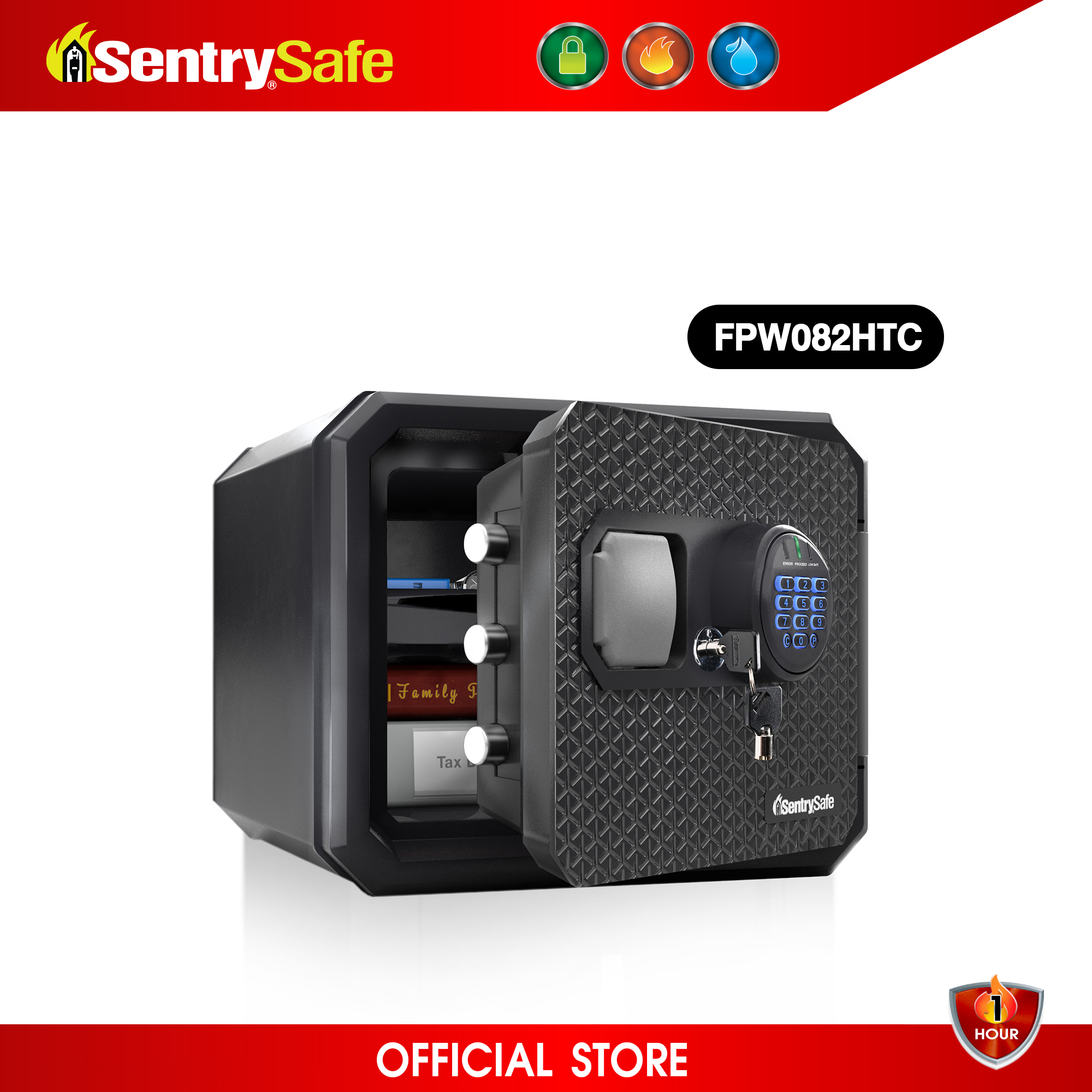 FPW082HTC Digital Fire/Water Safe with Override Key