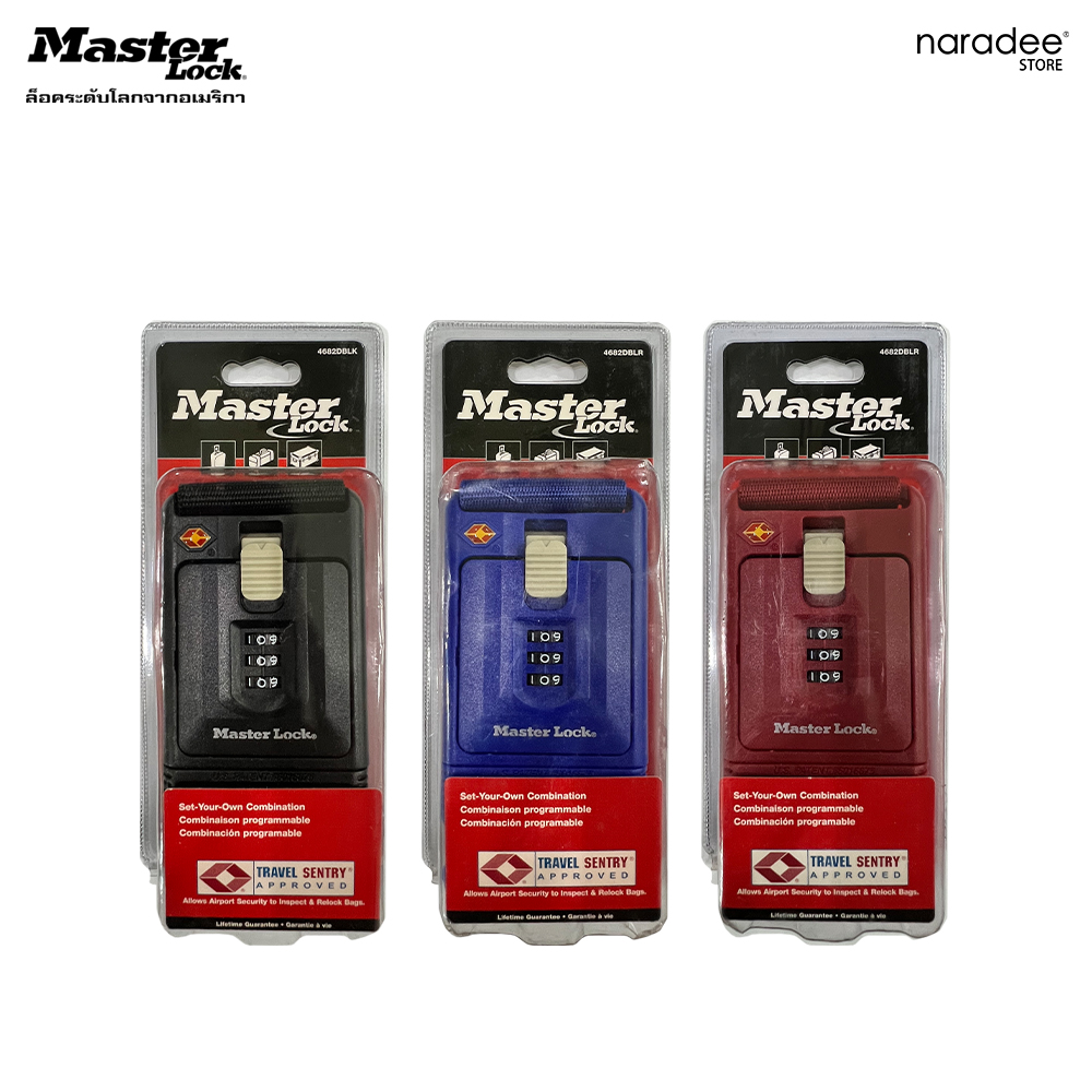 Master Lock 4682EURDBLR - TSA Lock Luggage Strap